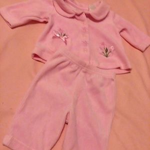 Pink cotton suit